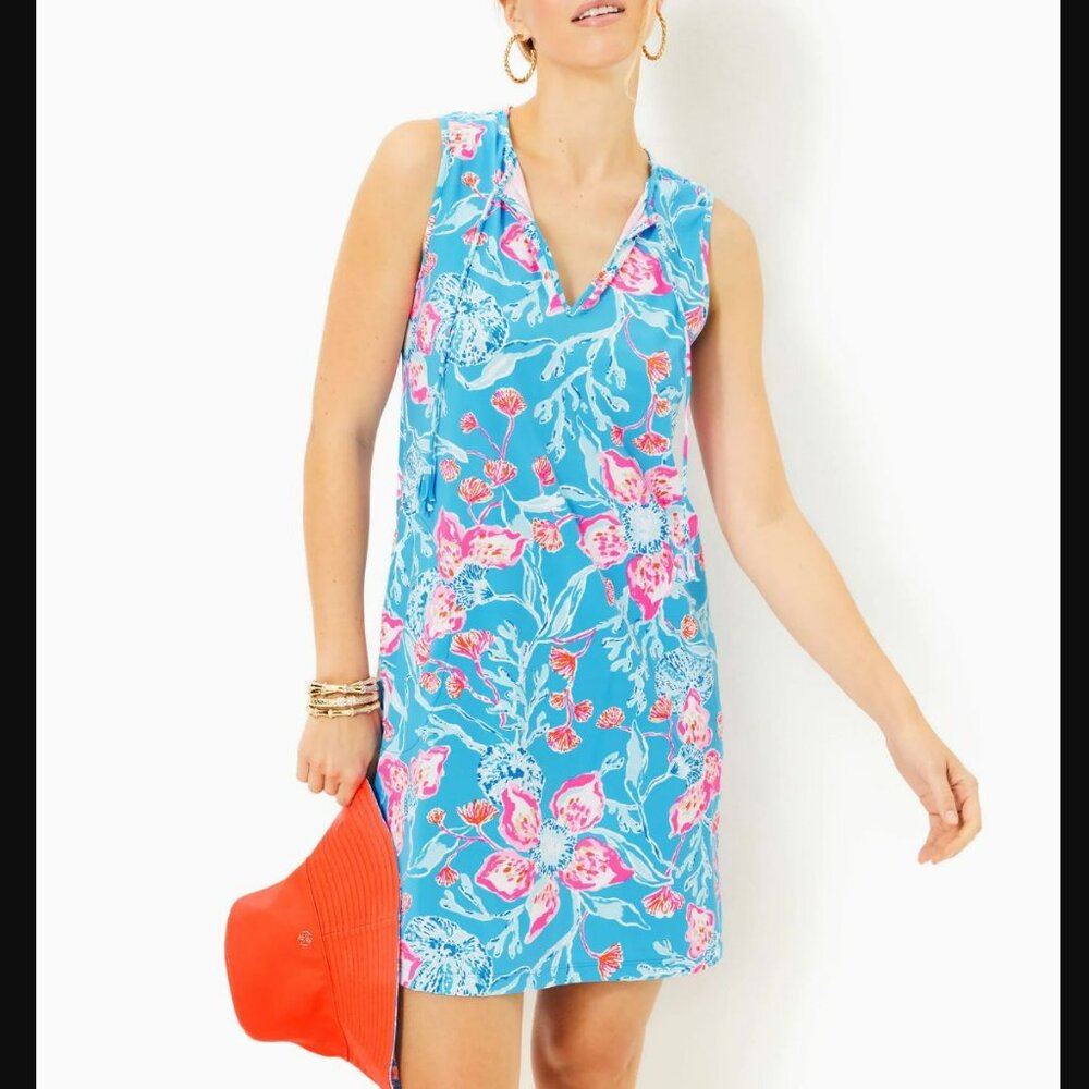 Lilly Pulitzer Johana Cover-Up Dress in Multi Bahamian Rhapsody